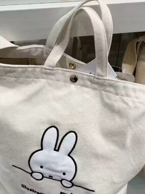 Kawaii Anime Miffy Canvas Bag Large